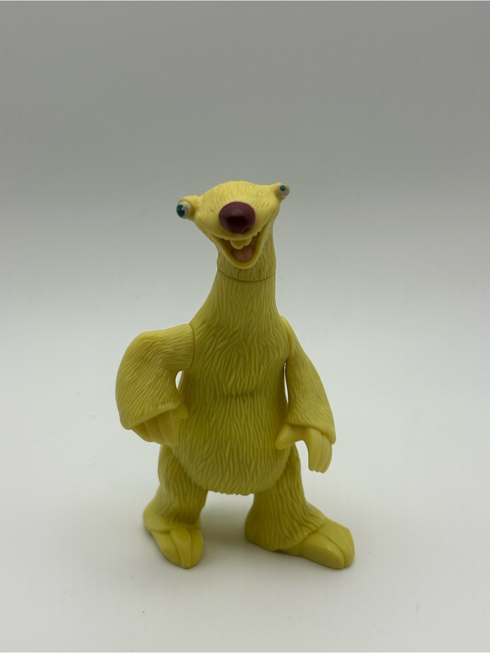 Yellow Sloth McDonald’s Ice Age Figure Kids Toy - Playable Character Figurine